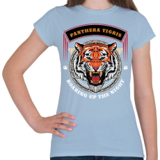PRINTFASHION Tigris - Női póló - Világoskék