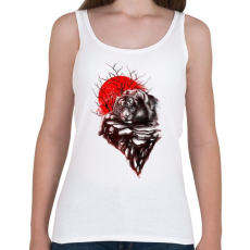 PRINTFASHION Tigris territórium - Női atléta - Fehér