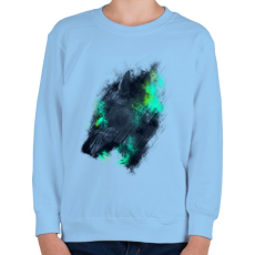 PRINTFASHION Tigriscsavar - Gyerek pulóver - Világoskék