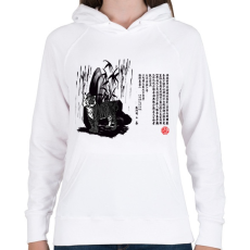PRINTFASHION tigrises kép - Női kapucnis pulóver - Fehér