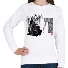 PRINTFASHION tigrises kép - Női pulóver - Fehér női pulóver, kardigán