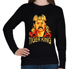 PRINTFASHION Tigriskirály - Női pulóver - Fekete