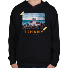 PRINTFASHION tihany - Gyerek kapucnis pulóver - Fekete