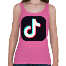 PRINTFASHION Tik Tok App - Női atléta - Rózsaszín női trikó