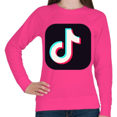 PRINTFASHION Tik Tok App - Női pulóver - Fukszia