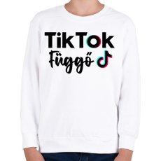 PRINTFASHION Tik Tok Függő - Gyerek pulóver - Fehér