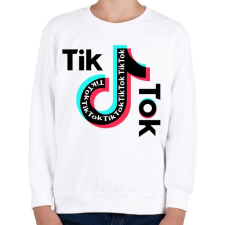 PRINTFASHION Tik Tok - Gyerek pulóver - Fehér gyerek pulóver, kardigán