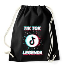 PRINTFASHION Tik Tok Legenda - Sportzsák, Tornazsák - Fekete tornazsák