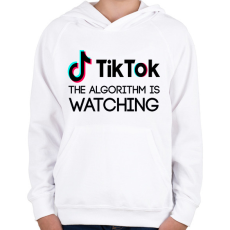 PRINTFASHION tiktok2 - Gyerek kapucnis pulóver - Fehér