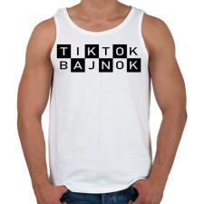 PRINTFASHION TikTok Bajnok - Férfi atléta - Fehér atléta, trikó