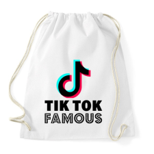 PRINTFASHION Tiktok Famous - Sportzsák, Tornazsák - Fehér tornazsák