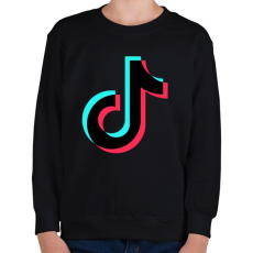 PRINTFASHION Tiktok fekete - Gyerek pulóver - Fekete