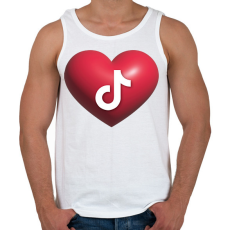PRINTFASHION Tiktok - Férfi atléta - Fehér