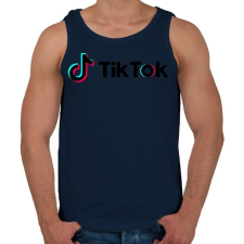 PRINTFASHION TikTok - Férfi atléta - Sötétkék atléta, trikó