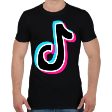 PRINTFASHION Tiktok - Férfi póló - Fekete férfi póló