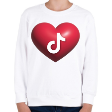 PRINTFASHION Tiktok - Gyerek pulóver - Fehér gyerek pulóver, kardigán