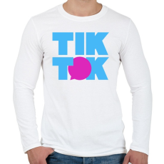 PRINTFASHION TikTok komment - Férfi hosszú ujjú póló - Fehér