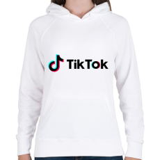 PRINTFASHION TikTok   - Női kapucnis pulóver - Fehér