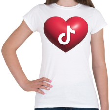 PRINTFASHION Tiktok - Női póló - Fehér női póló