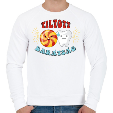 PRINTFASHION Tiltott barátság - Férfi pulóver - Fehér férfi pulóver, kardigán
