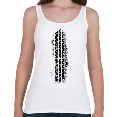PRINTFASHION Tire Tread skid - Női atléta - Fehér