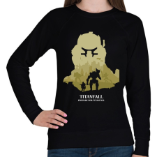 PRINTFASHION Titanfall - Női pulóver - Fekete női pulóver, kardigán