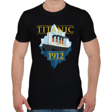 PRINTFASHION Titanic 1912 - Férfi póló - Fekete