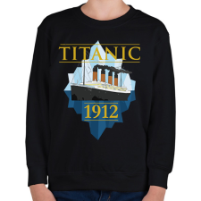 PRINTFASHION Titanic 1912 - Gyerek pulóver - Fekete gyerek pulóver, kardigán