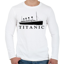 PRINTFASHION Titanic - Férfi hosszú ujjú póló - Fehér férfi póló