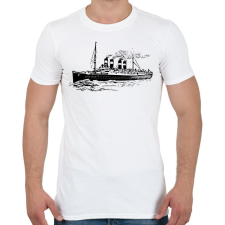 PRINTFASHION Titanic - Férfi póló - Fehér férfi póló