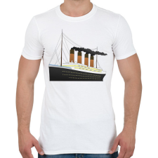 PRINTFASHION Titanic - Férfi póló - Fehér férfi póló