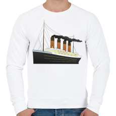 PRINTFASHION Titanic - Férfi pulóver - Fehér
