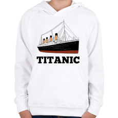 PRINTFASHION Titanic  - Gyerek kapucnis pulóver - Fehér