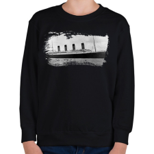 PRINTFASHION Titanic hajó - Gyerek pulóver - Fekete gyerek pulóver, kardigán