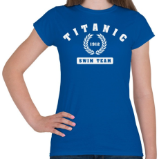 PRINTFASHION titanic-swim-team-white - Női póló - Királykék