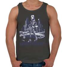 PRINTFASHION Titkos - Férfi atléta - Sötétszürke atléta, trikó