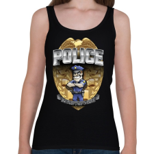 PRINTFASHION To serve and protect - Női atléta - Fekete női trikó