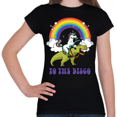 PRINTFASHION To the disco - Női póló - Fekete