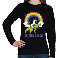 PRINTFASHION To the disco - Női pulóver - Fekete