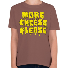 PRINTFASHION Több sajtot! - Gyerek póló - Mogyoróbarna gyerek póló