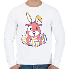 PRINTFASHION Tojásvadászat - Férfi pulóver - Fehér férfi pulóver, kardigán