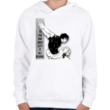 PRINTFASHION Toji Fushiguro - Gyerek kapucnis pulóver - Fehér gyerek pulóver, kardigán