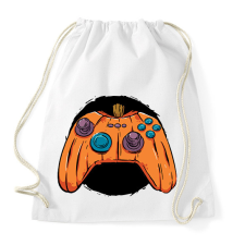 PRINTFASHION Tök joystick - Sportzsák, Tornazsák - Fehér tornazsák