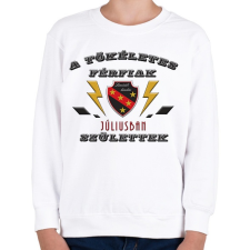 PRINTFASHION Tökéletes férfi - Gyerek pulóver - Fehér gyerek pulóver, kardigán