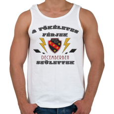 PRINTFASHION Tökéletes férjek december - Férfi atléta - Fehér
