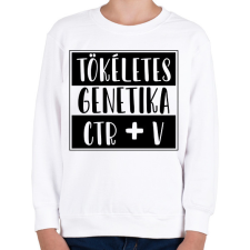 PRINTFASHION Tökéletes genetika Ctr+V - Gyerek pulóver - Fehér gyerek pulóver, kardigán