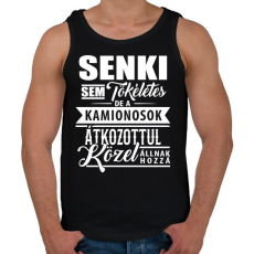 PRINTFASHION Tökéletes kamionos - Férfi atléta - Fekete
