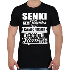 PRINTFASHION Tökéletes kamionos - Férfi póló - Fekete