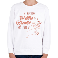 PRINTFASHION Tökéletes köröm - Gyerek pulóver - Fehér gyerek pulóver, kardigán