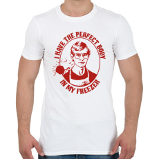 PRINTFASHION Tökéletes testem van - Férfi póló - Fehér